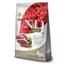 Корм для собак Farmina N&D Quinoa Neutered Duck Adult Mini (для дрібних стерилізованих собак, качка) 7кг.