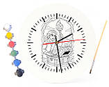 Дитячий набір для творчості годинник-розмальовка (діаметр 30 см) Граф Монте-Крісто (за мотивами книги Александра Дюма) (Г0001), фото 3