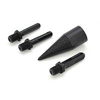 Свердло конічне для розколювання дерева YOSO D32-90 мм 3 насадки в комплекті (SDS;SDS+;6-кутник)