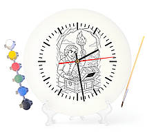 Дитячий набір для творчості годинник-розмальовка (діаметр 30 см) Граф Монте-Крісто (за мотивами книги Александра Дюма) (Г0001)