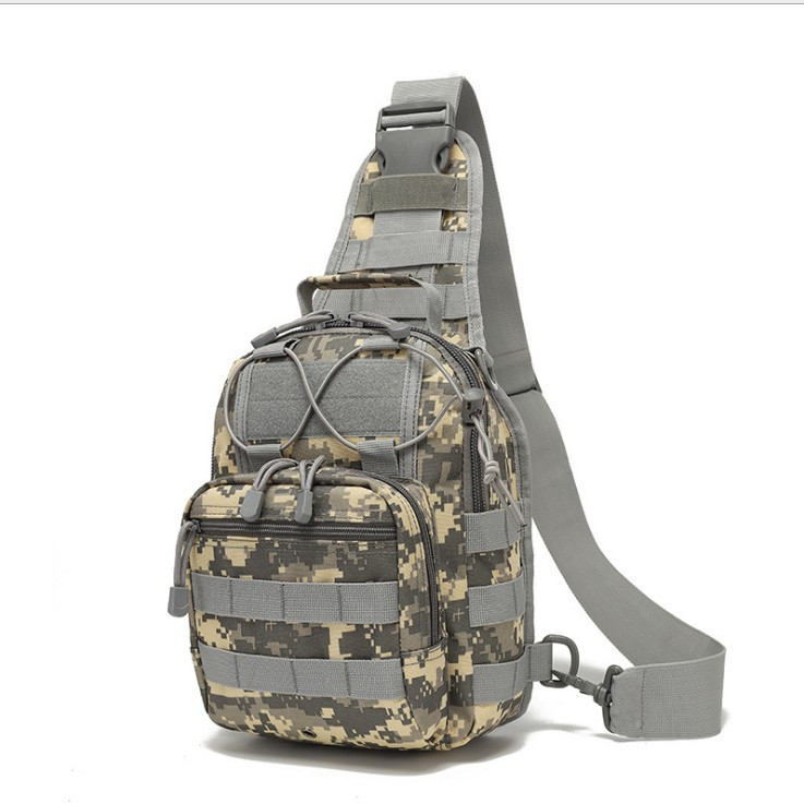 Сумка тактична через плече Сірий піксель Solve 28х19х10 см A745, фото 1