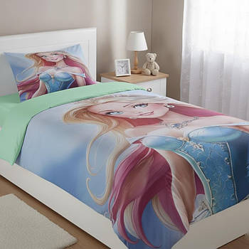 Набір дитячої постільної білизни, Полуторний розмір, Ранфорс, Romeo home Sarila / Дитяча постільна білизна