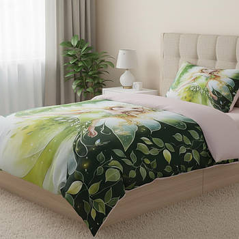 Комплект дитячої постільної білизни, Полуторний розмір, Ранфорс, Romeo home Sarila Yesil / Набір постільної білизни для дітей