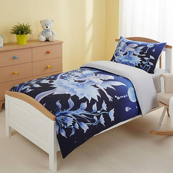 Набір постільної білизни для дітей, Полуторний розмір, Ранфорс, Romeo home Ehzila / Дитяча постільна білизна бавовняна