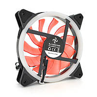 Кулер корпусний 12025 DC sleeve fan 3pin + 4pin - 120*120*25 мм, 12V, 1200об/хв, Red, двосторонній