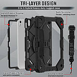 Броньований протиударний чохол для iPad 11 (2025) / iPad 10 (2022) 10.9" Чорний, фото 3