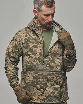 Тактичний чоловічий анорак Family Story 4Wstretch XS Піксель (3754273s9)