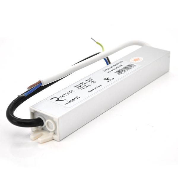 Імпульсний блок живлення герметичний Ritar RTPSW12-24 12 В 2 А (24 Вт) IP67 (235*36*40) 0,19 кг (182*29*21)