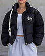 Дутий пуховик Street Style Модель: 1456-188 Колір: чорний, фото 3