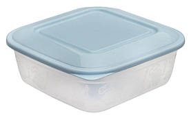 Контейнер харчовий пластиковий 700 мл лагуна 14*14*5,5 см (Полімерагро)