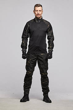 Тактичні військові штани чоловічі Family Story Ріп-Стоп 56 Чорний Мультикам (2382518s4)