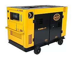 Генератор дизельний KDK12SC, 1-фазний 230 V, 50 Hz, 12kVA/10kW, бак 26 л, витрата 3 л/год, пуск: стартер, водяне охл., 1060x660x780 мм,