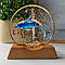 Декоративний 3D нічник кришталевий круг 8х8см, від USB, RGB, рандом / Світильник-нічник / Дитячий нічник настільний, фото 7
