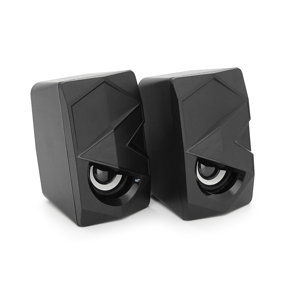 Колонки 2.0 Hotmai FTN-39 USB+3.5mm, 2x3W, 20Hz- 18KHz, з регулятором гучності, Black, BOX, Q24