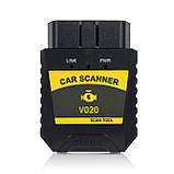 V020 BT 4.0 Read Car Scanner Diagnostic Scanner Tool для AndroidPC Читання кодів помилок двигуна для автомобіля, фото 4