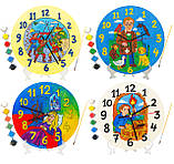 Дитячий набір для творчості годинник розмальовка Новорічні свята 30 см (Г0076), фото 2