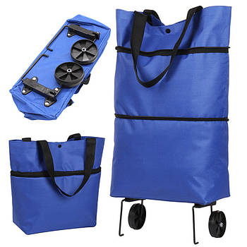 Сумка господарська на колесах 28 л (55х28х18 см) / Двоколісна сумка кравчучка / Сумка візок / Такчка-сумка