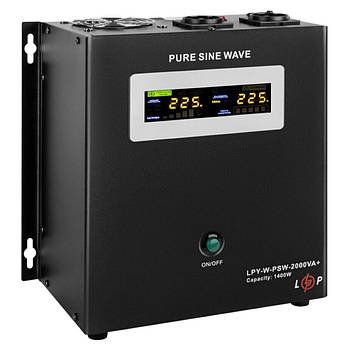 1,4кВт ДБЖ із чистою синусоїдою 24V, LPY-W-PSW-2000VA+ / Джерело безпербійного живлення / Безперебійник