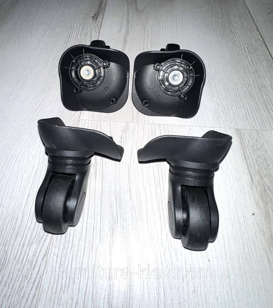 Комплект коліс для валізи поворотні 78х78 H-95 мм (4 шт.), фото 1