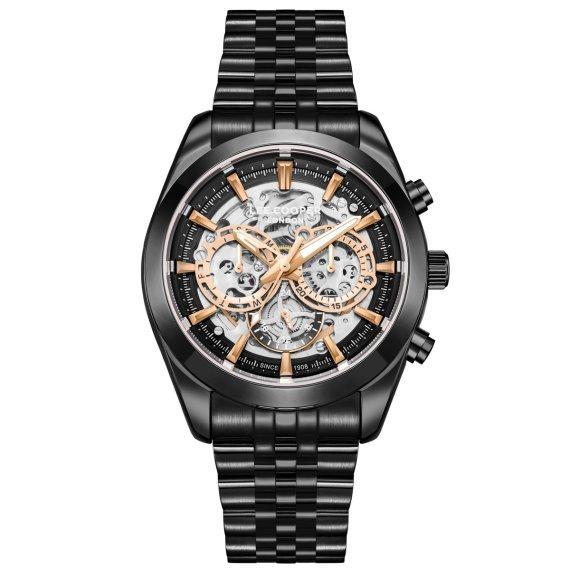 Годинник чоловічий наручний Lee Cooper DeLuxe Mechanical Чорний (26000913434), фото 1