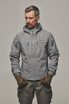 Куртка тактична чоловіча Family Story 4Wstretch М Сірий (hub_3o6v67)