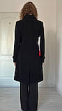 Пальто чорне з ІТАЛЬЯНСКОЇ шерсті, різь.44, зріст 158-175 ягня-70, кашемір-20, поліамід-10, фото 5