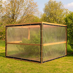 Тонований ПВХ тент для альтанки, тераси, веранди 1,2х1,5 м, ПВХ накриття для альтанки -UKMarket-