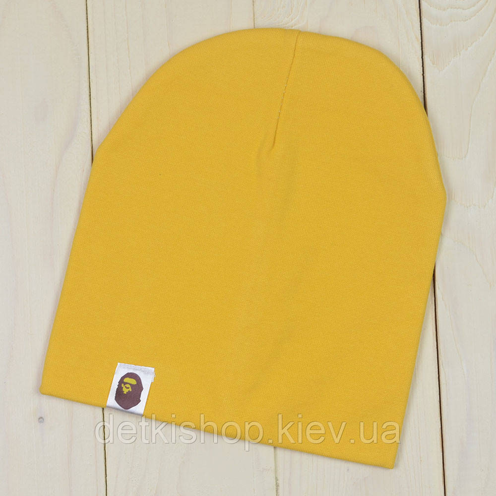 Дитяча шапочка Bape Kids жовта, розмір 44-52 см, фото 1