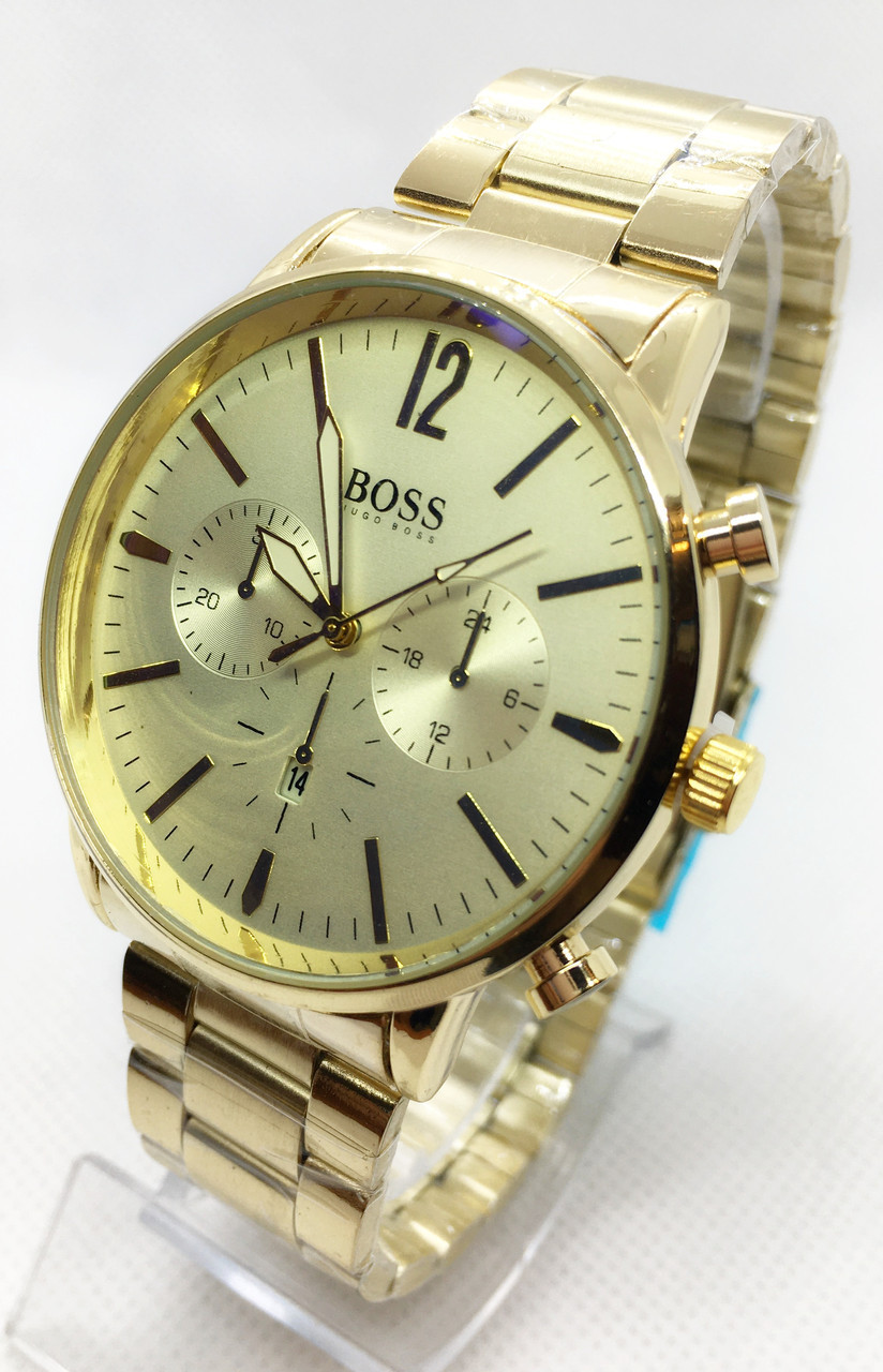 Наручний годинник чоловічий Clockhouse Boss Золотистий (IBW679Y), фото 1