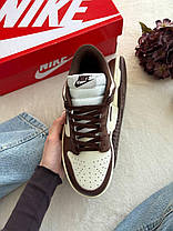 Жіночі кросівки Nike SB Dunk Low Cacao Wow Найк сб данк лов какао шкіра кросівки для дівчат демісезон, фото 5