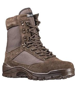 Тактичні черевики Mil-Tec Side zip boots 12822109 39 Коричневий (1826491039)