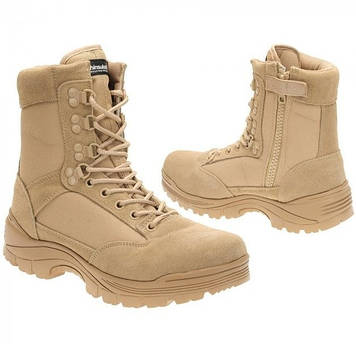 Берці тактичні Mil-Tec side zip 12822104 46 Койот (2062671450)