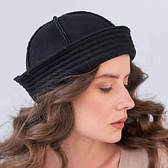 Морячка жіноча берет KENT&AVER дубляж чорний 56-57