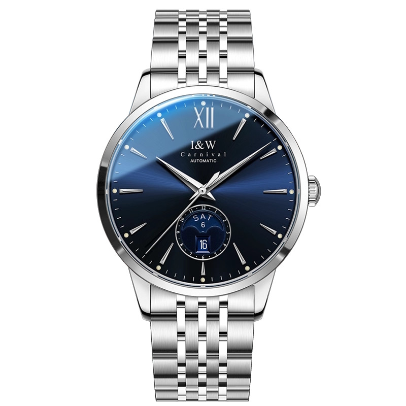 Наручний годинник чоловічий Carnival New York Сріблястий (3577), фото 1