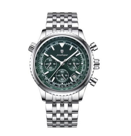 Чоловічий наручний годинник Poedagar Avalon Сріблястий, фото 1