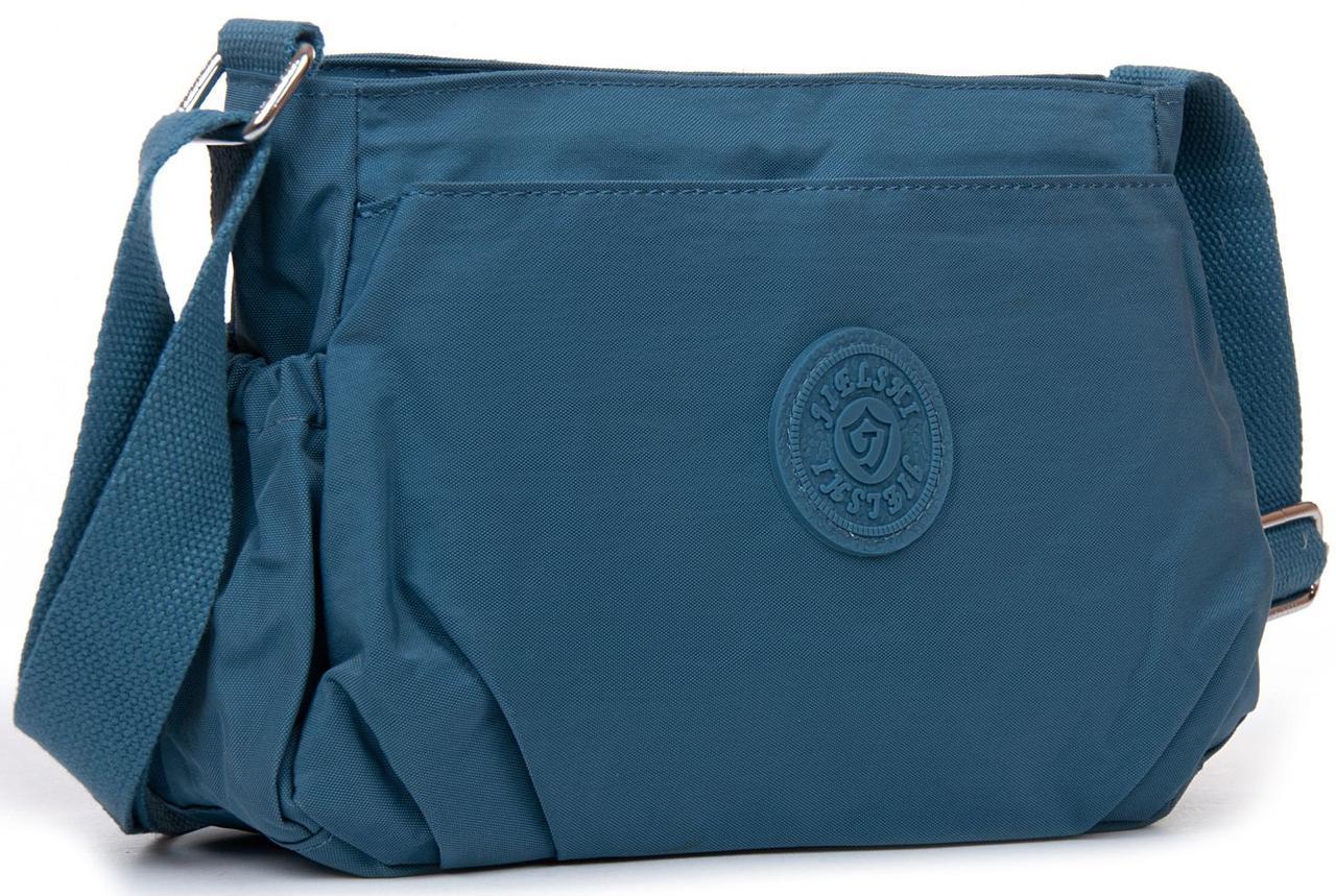 Жіноча сумка на плече JIELSHI LANH6-31 28х17х11 см Синій (2446121278), фото 1