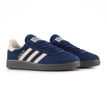 Жіночі кросівки Adidas Handball Spezial Blue White Night Indigo Адідас Спешіал Індиго сині замша демісезон, фото 1