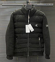 Куртка Calvin Klein чорна чоловіча кельвін кляйн куртка чоловіча чорна