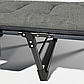 Розкладне ліжко шезлонг домашній WCG FB-S25 з м’яким матрацом і регульованим сонцезахисним навісом Сірий розкладачка лежак, фото 9