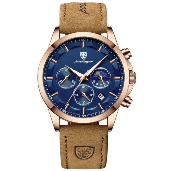 Годинник чоловічий наручний Poedagar West Золотий (2499544186), фото 1