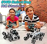 Робот собака на радіокеруванні 25х16х17см з музикою + Пульт / Трюкова / Інтерактивний Stunt Robot Dog, фото 8