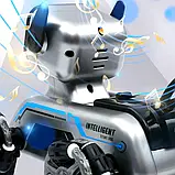 Робот собака на радіокеруванні 25х16х17см з музикою + Пульт / Трюкова / Інтерактивний Stunt Robot Dog, фото 9