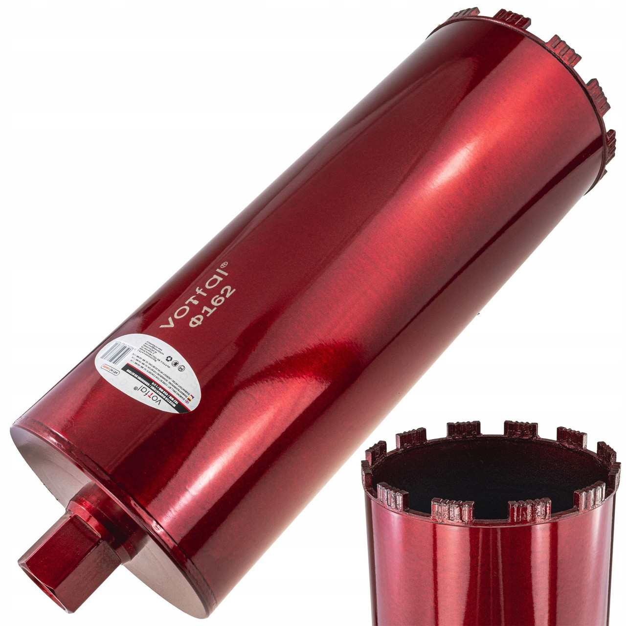 Коронка алмазна по бетону 162*450. хвостовик 1 -1/4 UNC V04568  коронка для бетону 162