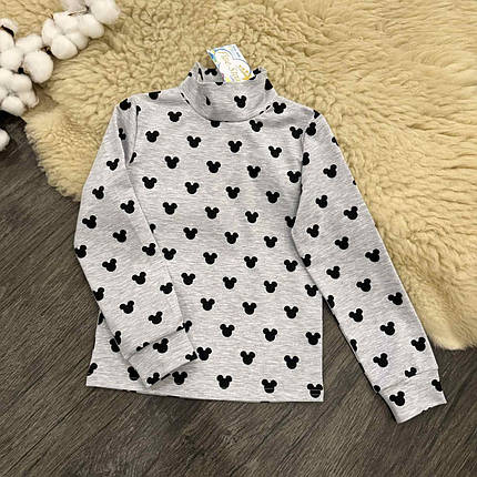 Дитяча водолазка — гольф сірий мікі Five Stars 11011-134р, фото 1