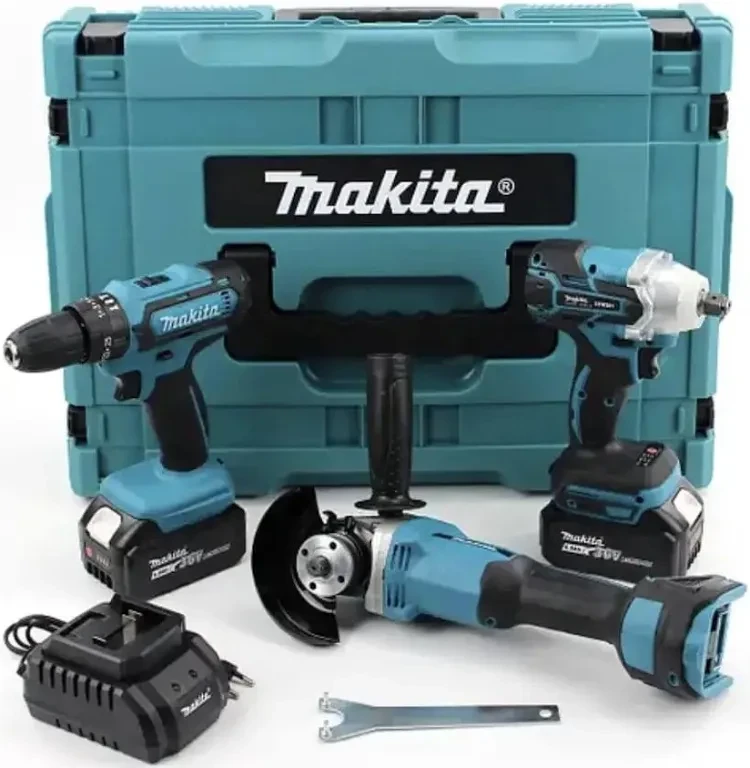 Набір 3в1 Макіта (36 В, 6 А) Болгарка DGA506 + Гайковерт DTW301 + Дриль-шуруповер DWT485