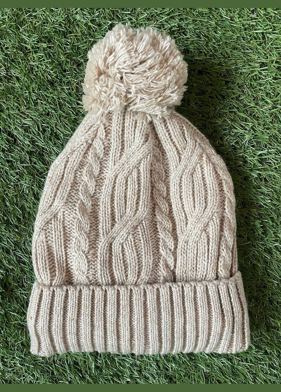 Жіноча шапка в'язана з бабоном C&A, фото 1