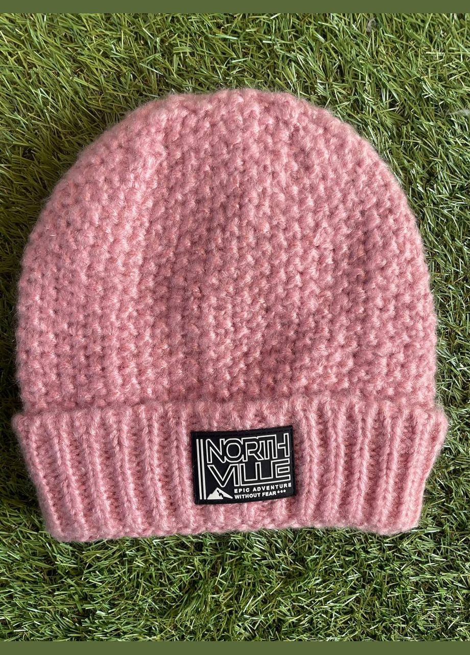 Шапка на дівчинку в'язана з закотом C&A зріст: 128-152, фото 1