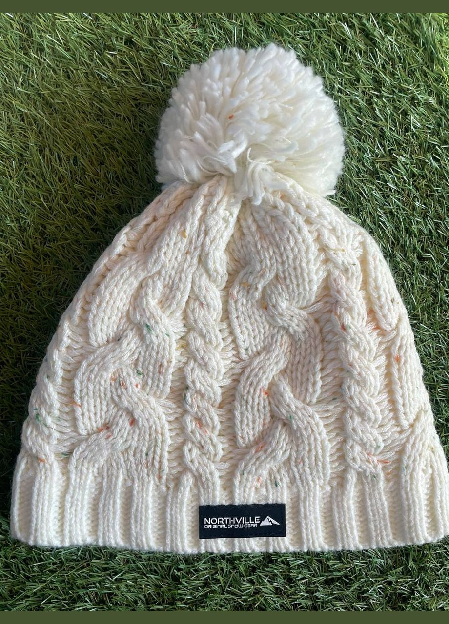 В'язана зимова шапка для дівчинки зріст 128-152 і 158-176, фото 1