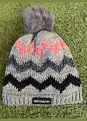 Шапка на дівчинку в'язана з балоном тепла C&A зріст 128-152