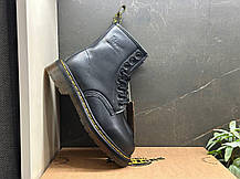 Зимові черевики Dr. Martens 1460 Black Winter Fur Чоботи Доктор Мартінс чорні з хутром чорним зимові шкіра унісекс теплі, фото 4